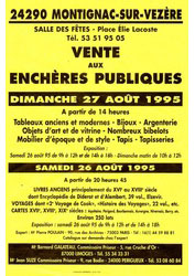 Vente aux encheres de livres Montignac-Lascaux 1995