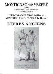 Vente aux encheres de livres Montignac-Lascaux 2000