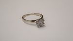 Bague or blanc sertie diamant env.0,80 ct
Pds brut 3 grs