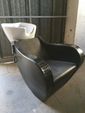 FAUTEUIL CUIR AVEC BAC SHAMPOING