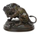 Antoine-Louis BARYE (1795-1875)
Lion au serpent n°3
Bronze à pati...